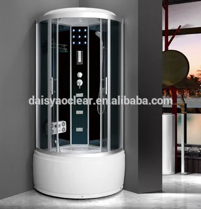 Complete shower room with computer panel, wet steam shower room.