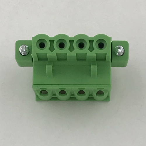 spring female pluggable terminal block with locking screws