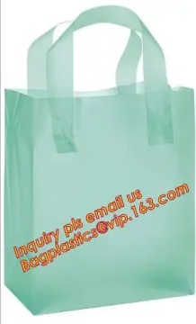 glossy and frosted pp plastic shopping bag manufacturer, clear frosted plastic shopping bag for underwear packaging, FROSTED