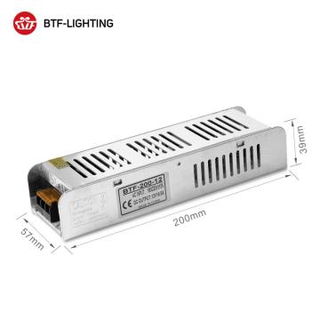Narrow 110V/220V to 12V 10A Power Supply for LED Lights