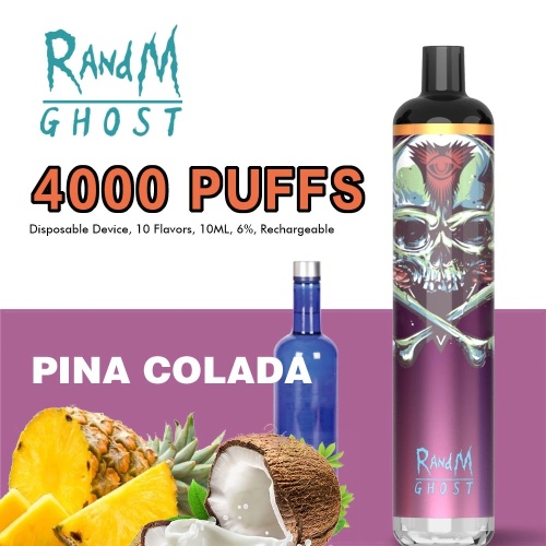 원래 Randm Ghost 4000 퍼프 일회용 vape