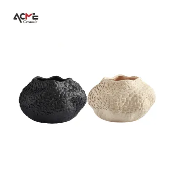 Ceramic Handmade Irregular Floral Vases: Unique Home Decor Ornaments