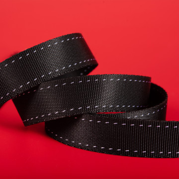 Universal Black and White Brimmed Helmet Strap for Polyester Hard Hat Accessory