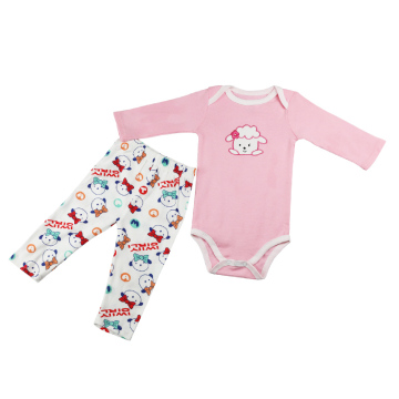 Super Soft 100%Cotton Baby bodysuit&pants sets