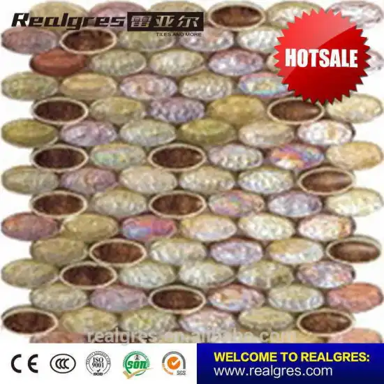 Popular factory price grand design swimming pool mosaic glass tile