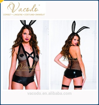 New transparent black sexy babydolls Plus size sexy lingerie nighty dress for fat women