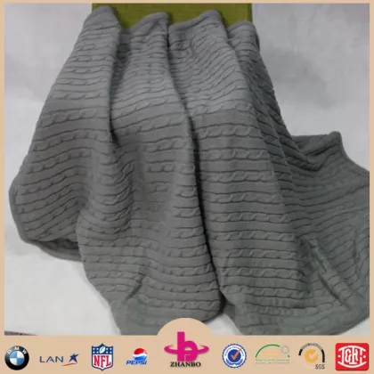 100% Acrylic cable knit fabric sweater fabric