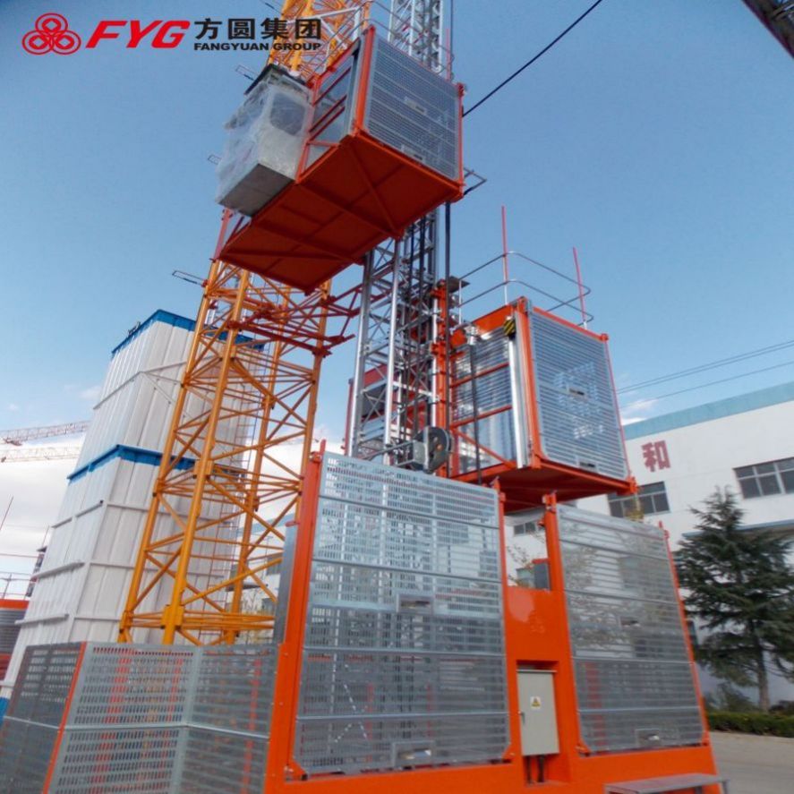 0-63m / min Hoist Construction Elevator