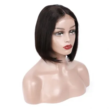 High quality bob human hair headband wigs human hair lace front