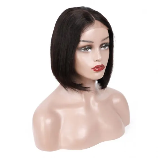 High quality bob human hair headband wigs human hair lace front