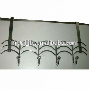 HA-3005-1 Door Garment Rack, Belt and Necktie Hook, with Durable and Portable Design