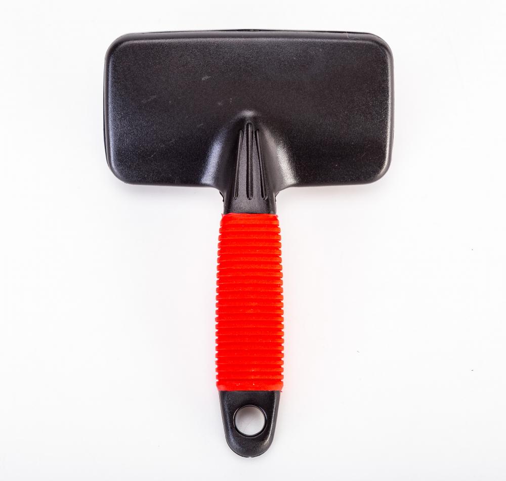 Percell Large T-Shape Stainless Steel Slicker Brush