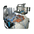Máquina de impressão de seda rotativa automática de transferidor