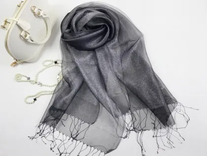 Fashion lady silk high-grade double grace scarves 15046