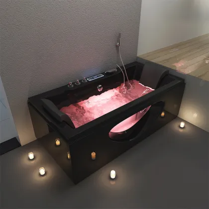 Rectangle Whirlpool Massage Bathtub