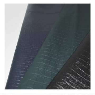 Custom Crocodile Patterned PU Faux Leather Fabric for Clothing, Garments, Trousers, and Jackets