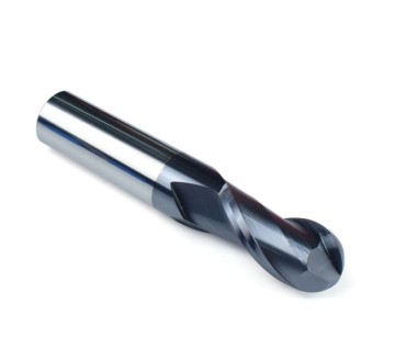 Feste Carbid 2 Flötenkugel Nasen Endmill R1.25*5*50l*D4 für Stahl