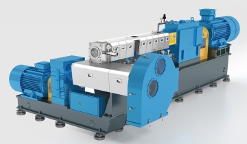 Twin screw extrusion equipment