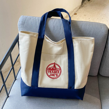 Custom Newest Reusable Cotton Canvas Bag For Daily