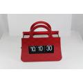 Elegante bolso de mano Divertido Flip Clock