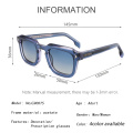 Arrow - Detail Square Acetate Sunglasses