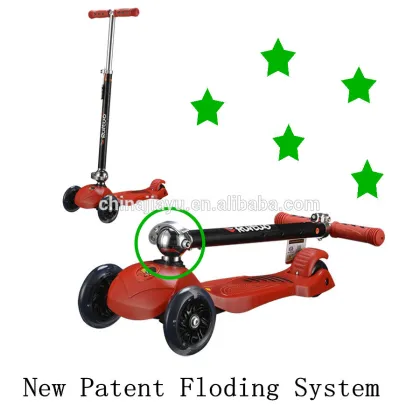 kick n go scooter with LED flashing wheel cheap kick scooter