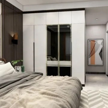 Modern Wooden Wardrobe Closet for Design House Furniture