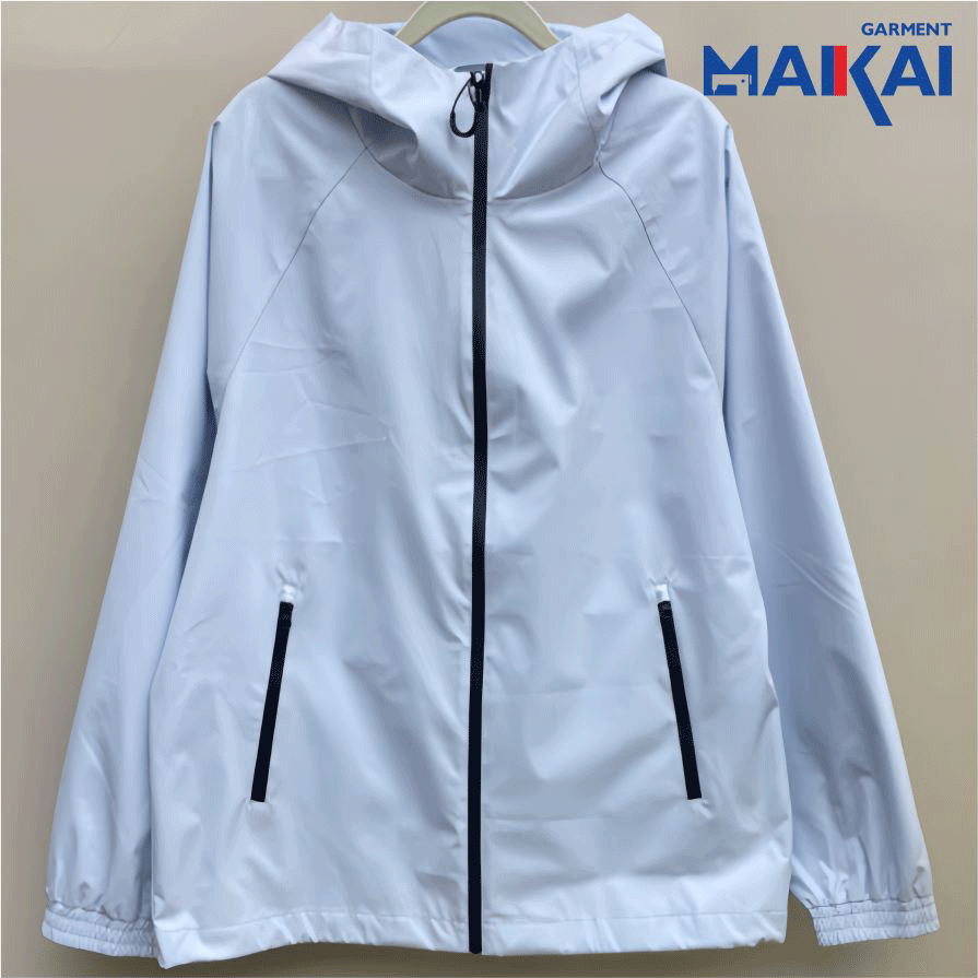 Elegante chaqueta transpirable a prueba de viento impermeable para mujeres