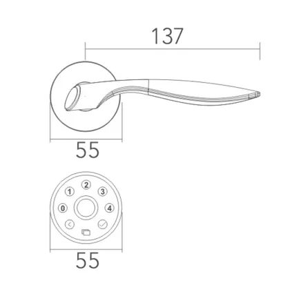 Advanced Induction Card Smart Lock System
