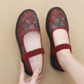 Soft sole comfortable elderly single shoes