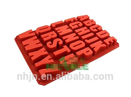 3D 26 Lowercase Alphabet Letter Shapes Fondant Mold Silicone Cake Decor Baking