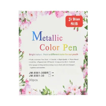 Set of 30 Metallic Calligraphy Brush Marker Pens for DIY Projects