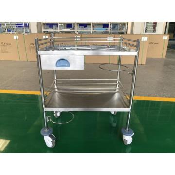 Hospital Stainless Steel Easy-optional Nursing Trolley