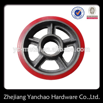 china factory OEM custom Manufacturer Cast Iron PU Wheel