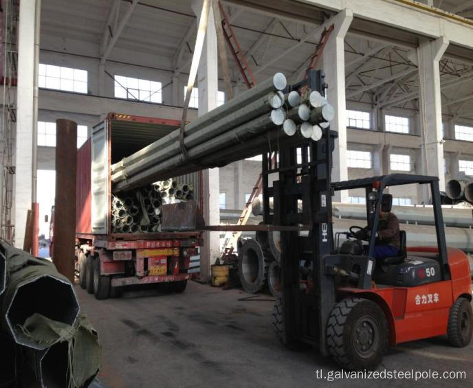 40ft 11.9m Galvanized Power Distribution Steel Pole