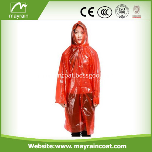 Free Size PE Adult Raincoat 