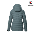 Chaqueta de mujer moderna con capucha con cremallera desmontable
