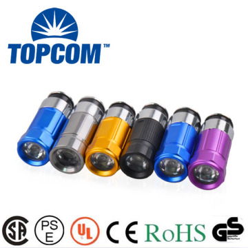 Aluminium Aluminium ALLIAGE Cigarette Light Rechargeable Car Recharge MINI TORCH lampe de poche