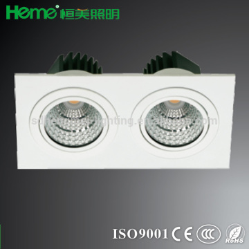 LED square COB 18W 1260lm LED ceiling recessed mount down light