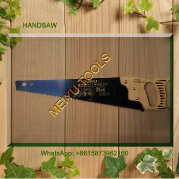 18in 450mm 65Mn Carbon steel woden cutting Hand Saw with wooden handle and rubber handle