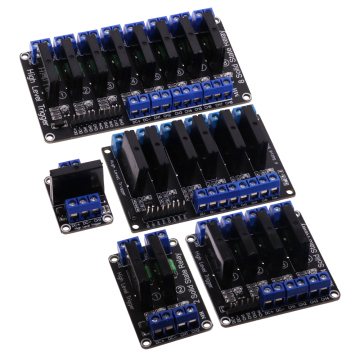 Module de relais CC SSR de haut niveau pour Arduino - 5V 12V 24V 1-6 canal 250V G3MB-202P