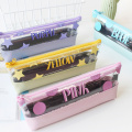 Custom fashion color style PU pencil case