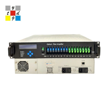 High Power 1550nm 8 Port 19dBm WDM EDFA Optical Amplifier