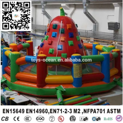 Inflatable bouncer climbing wall sport game for kids inflatable bouncer game