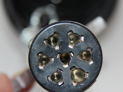 Truck Vehicle 7 Pin Core Trailer Connector Spiral Coiled Cable, High ...