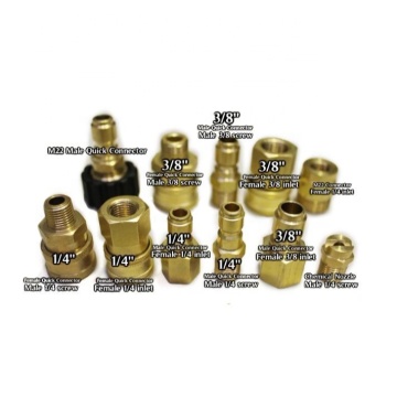 Quick Connect Couplers and Plugs for 1/4" and 3/8" Hoses: Ideal Accessories for Pressure Washers