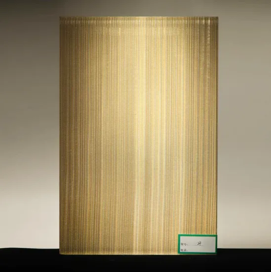 Hot Selling Fireproof Safety Decorative Laminated Glass with Metal Mesh Fabric: Enhancing Style and Protection