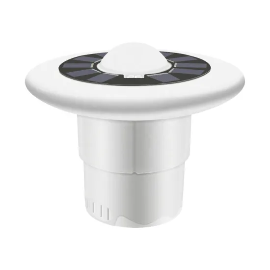 IP68 Waterproof Solar Floating Pool Lights with Temperature Display and RGB Lighting