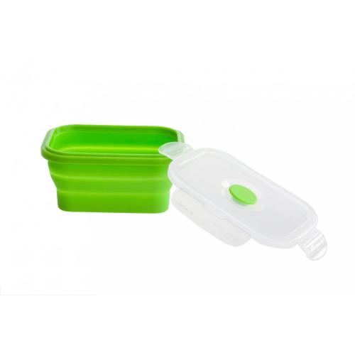 Fashion Collapsible Silicone Lunch Containers Folding Boxes