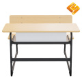 Siyah C Şekilli Banklı İkili Öğrenci Masası